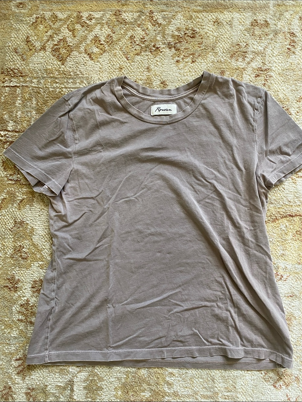 Rowan Crewneck Tee in Taupe